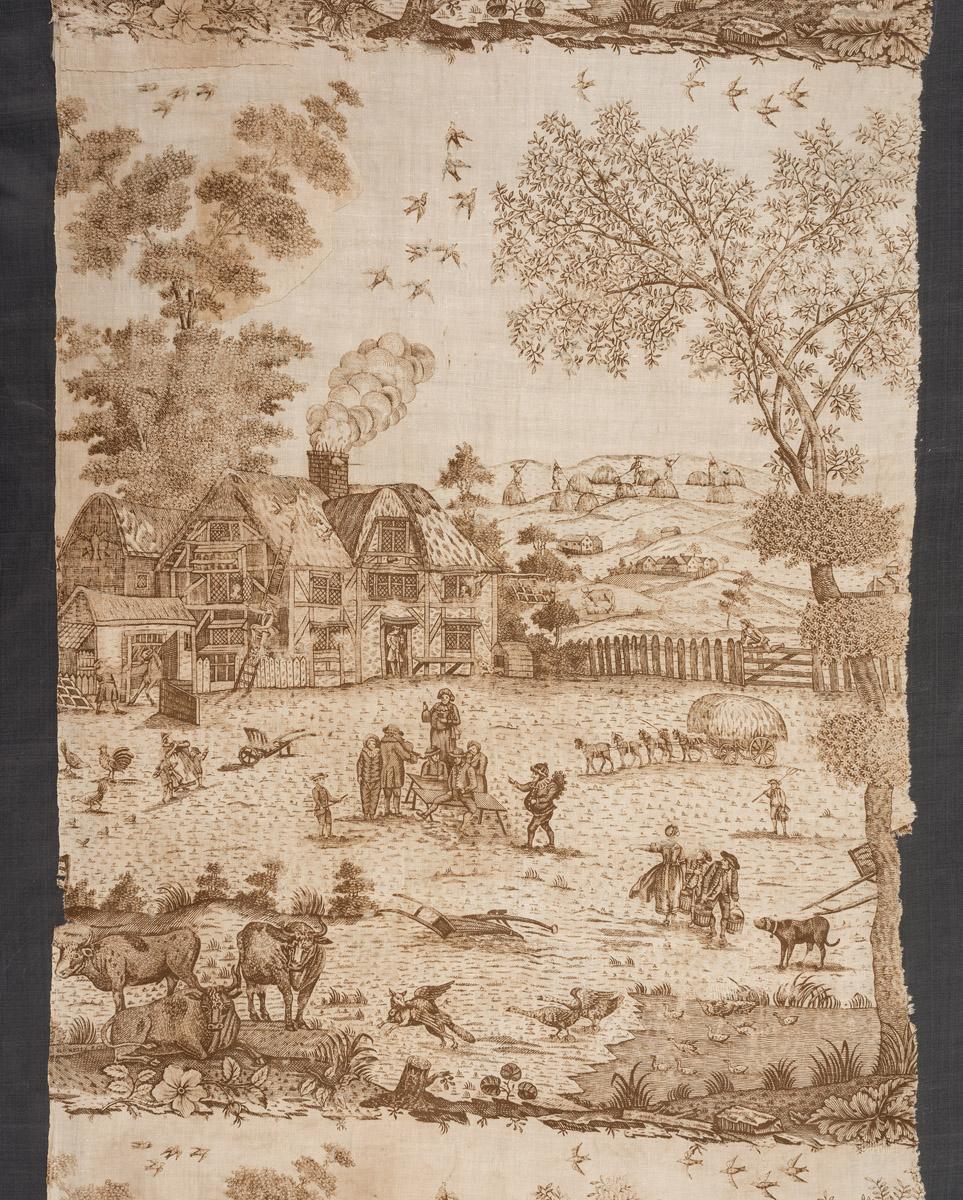 1964.0125 Textile, printed, detail 3