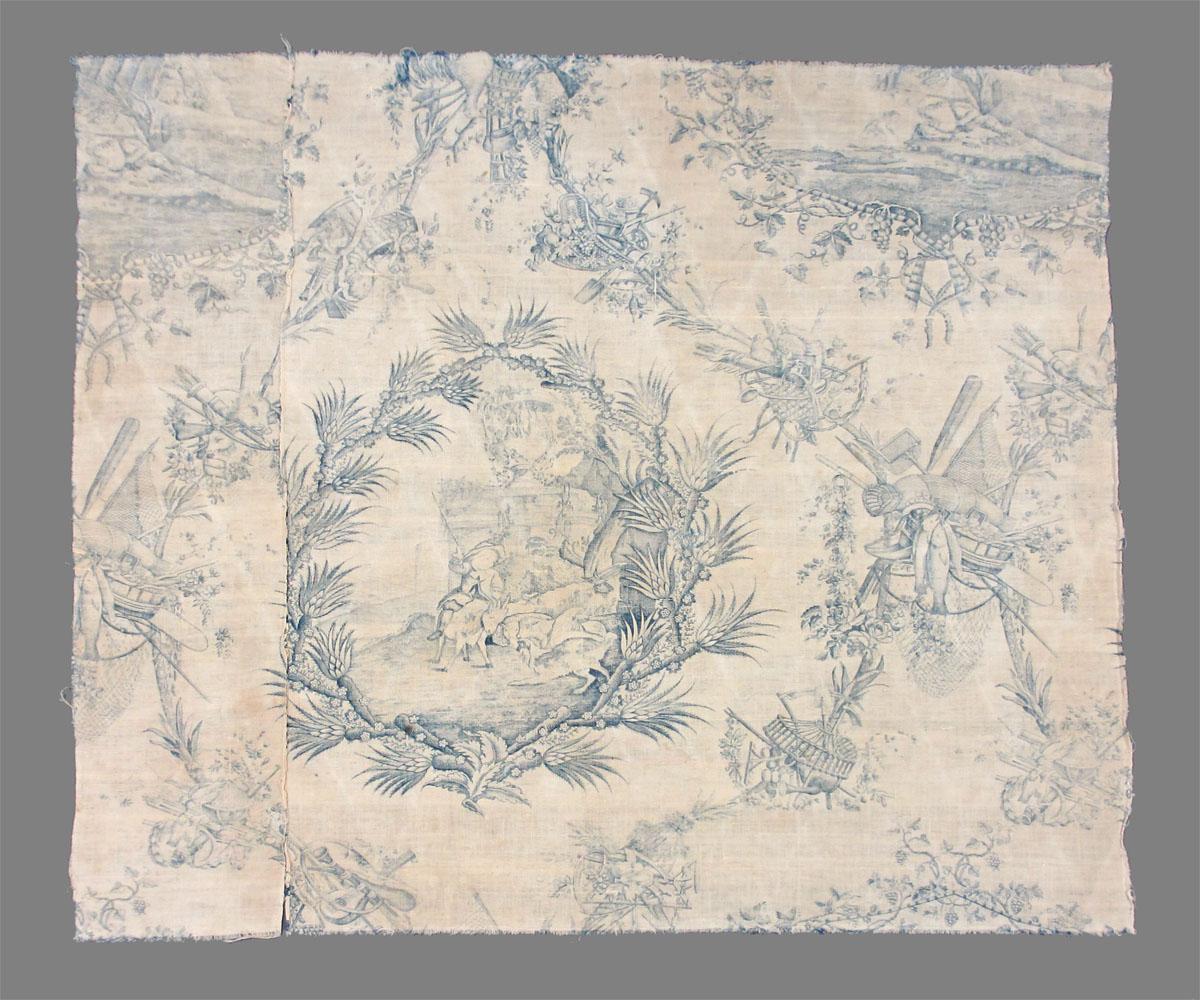 1964.0126 textile, printed reverse