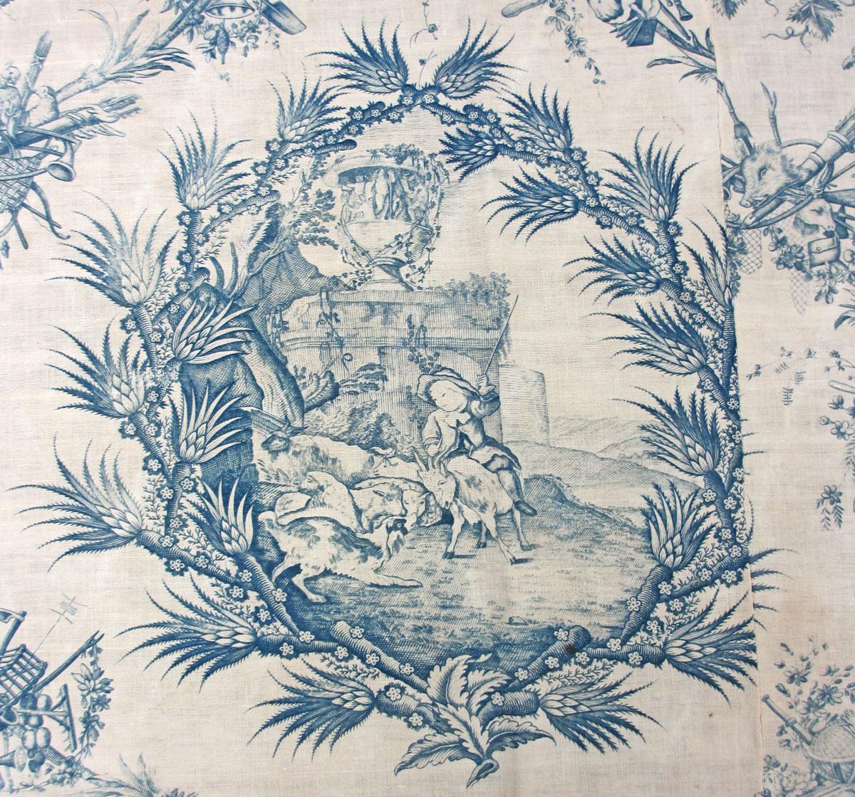 1964.0126 textile, printed detail 2