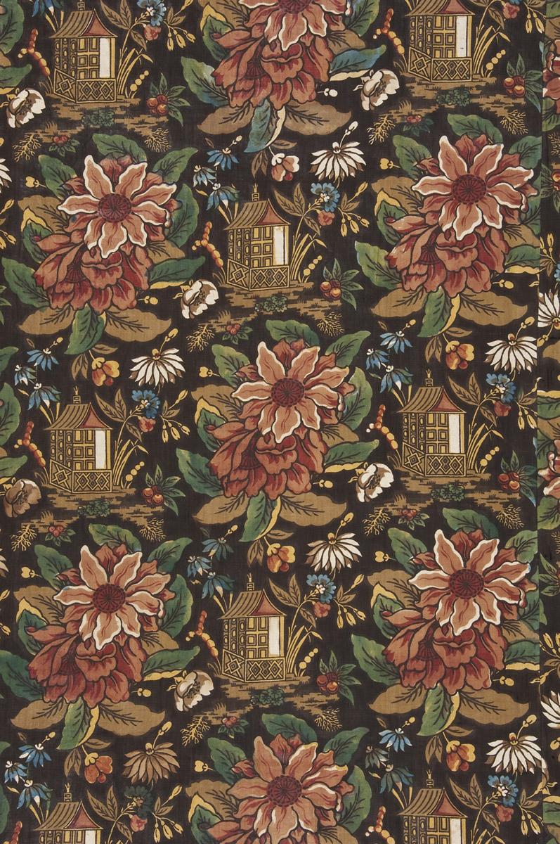 1964.0128 Textile, printed, detail 2