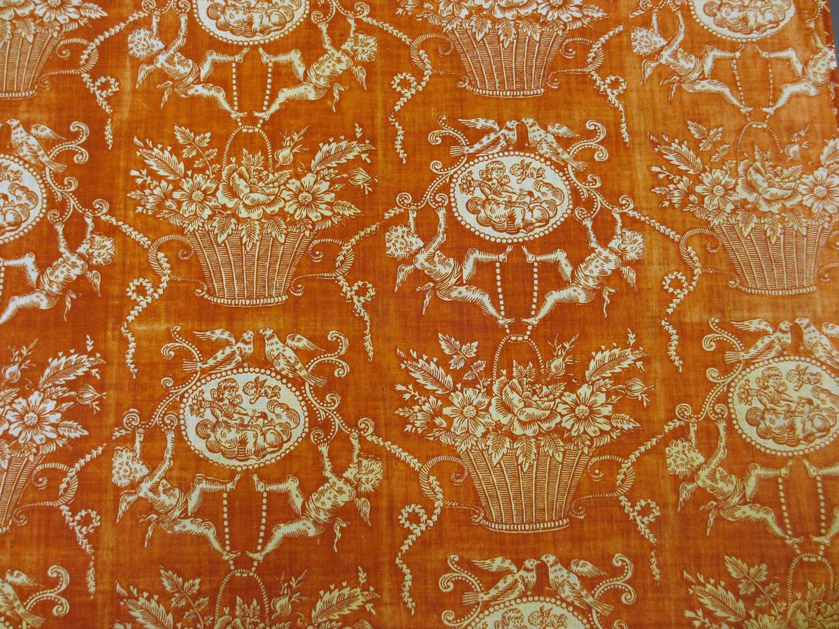 T1004 Textile, printed partial design repeat
