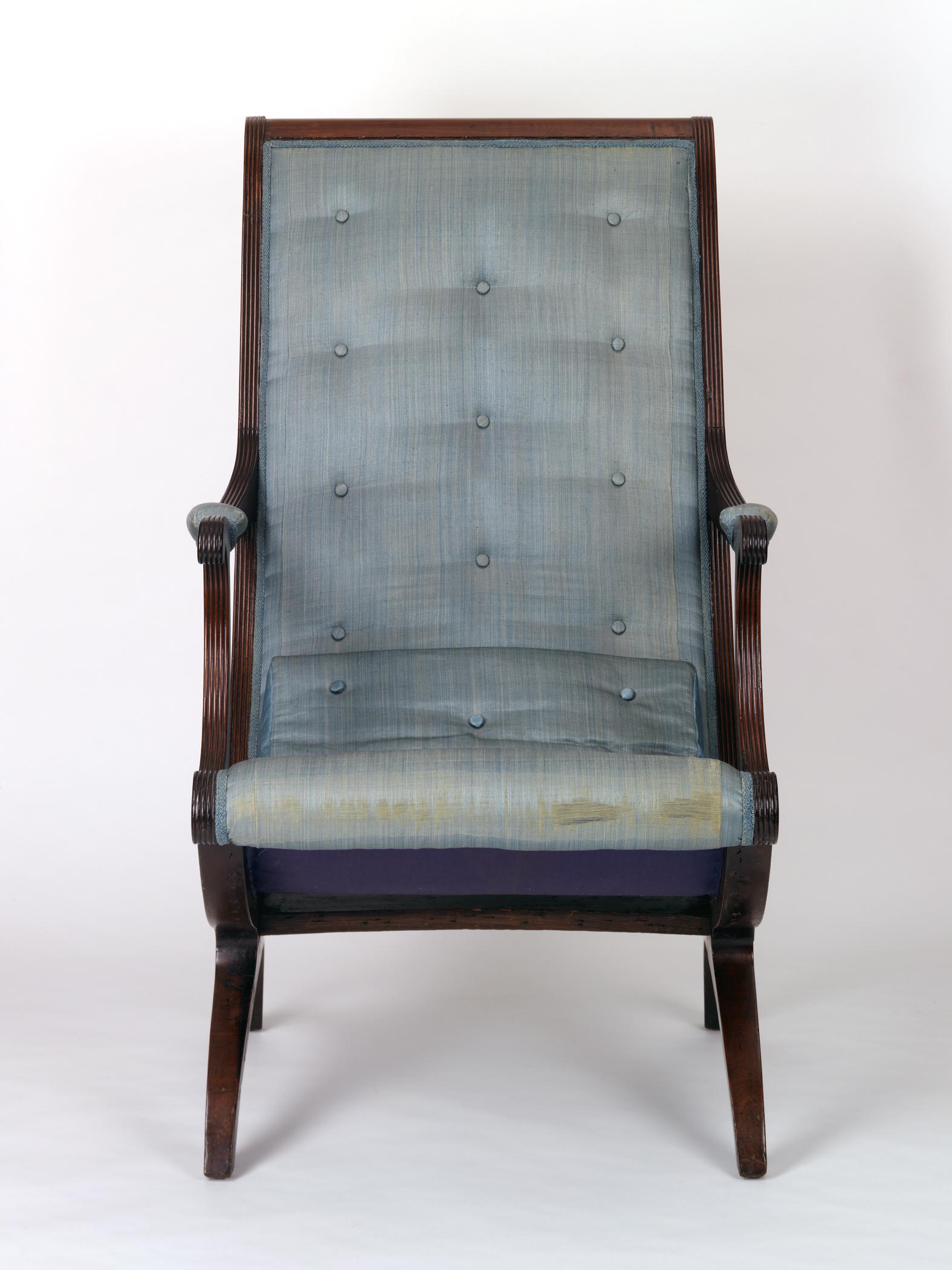 1964.0143 Chair, 1969.5533 Cushion, view 3