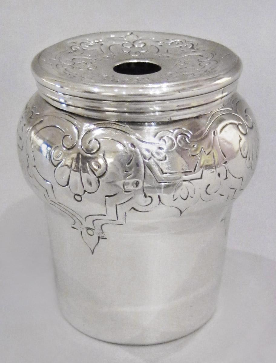 1964.0153 B, C Standish, inkwell and lid