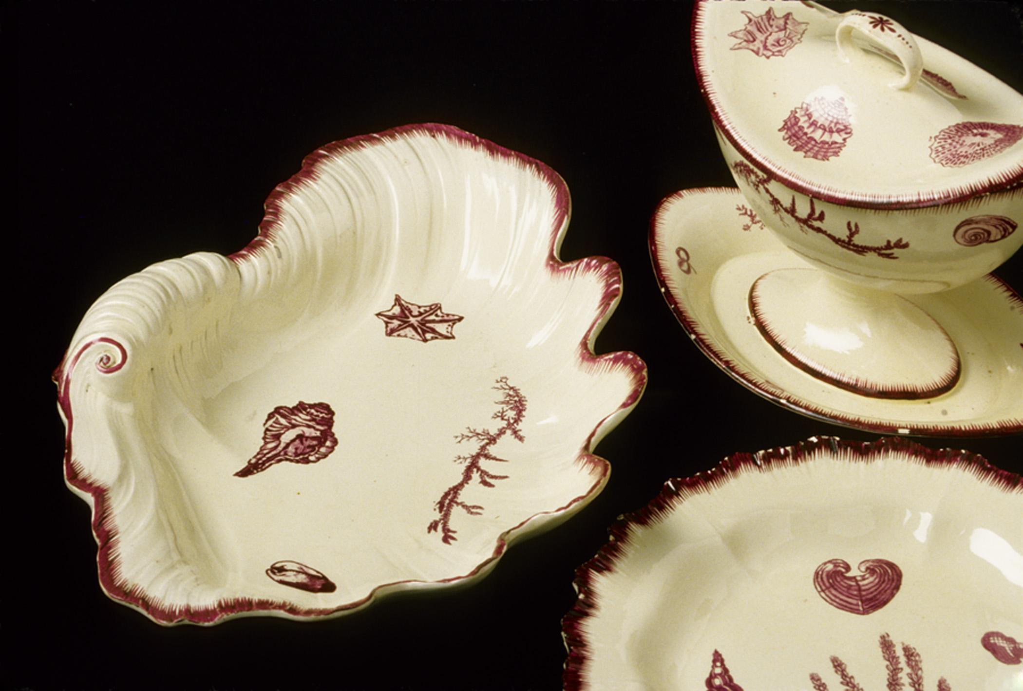 1964.0156.006, .020, .003 A, B Creamware set