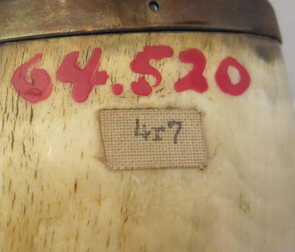 1964.0520 Box, inscription
