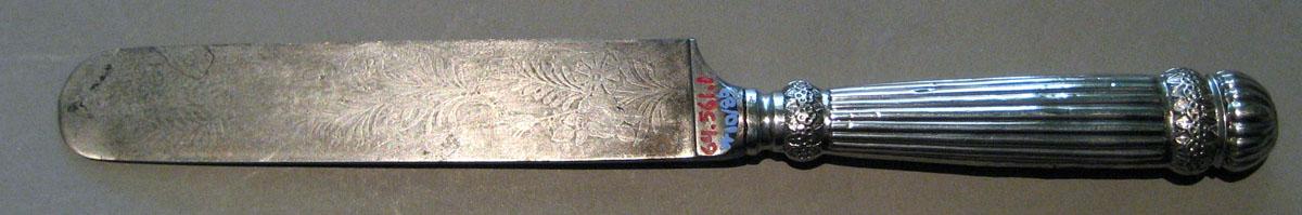 1964.0561.001 Silver Knife underside