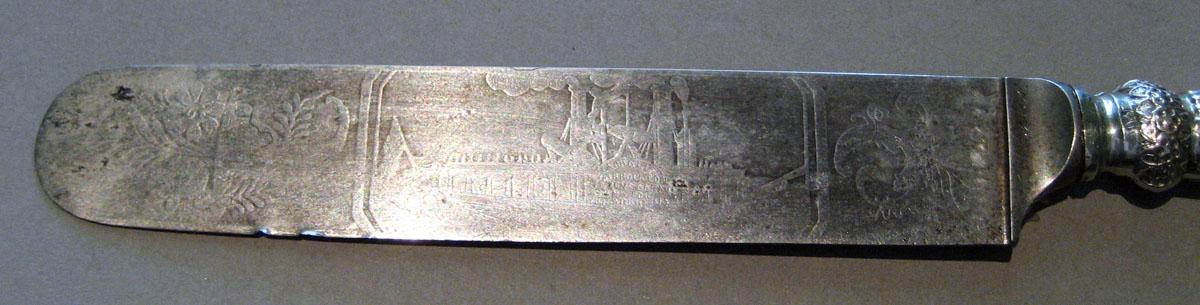 1964.0561.002 Silver Knife blade detail 2