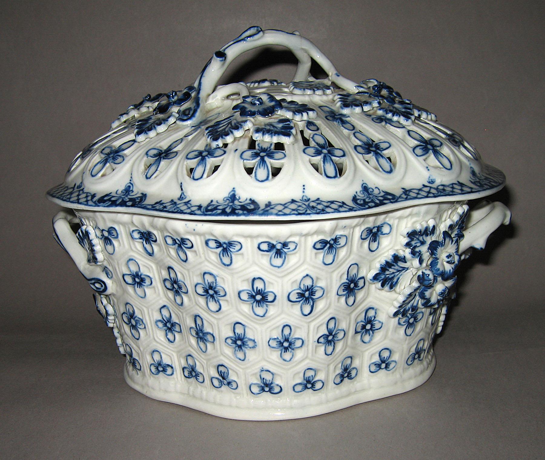 1964.0565 A, B Cream basin or basket