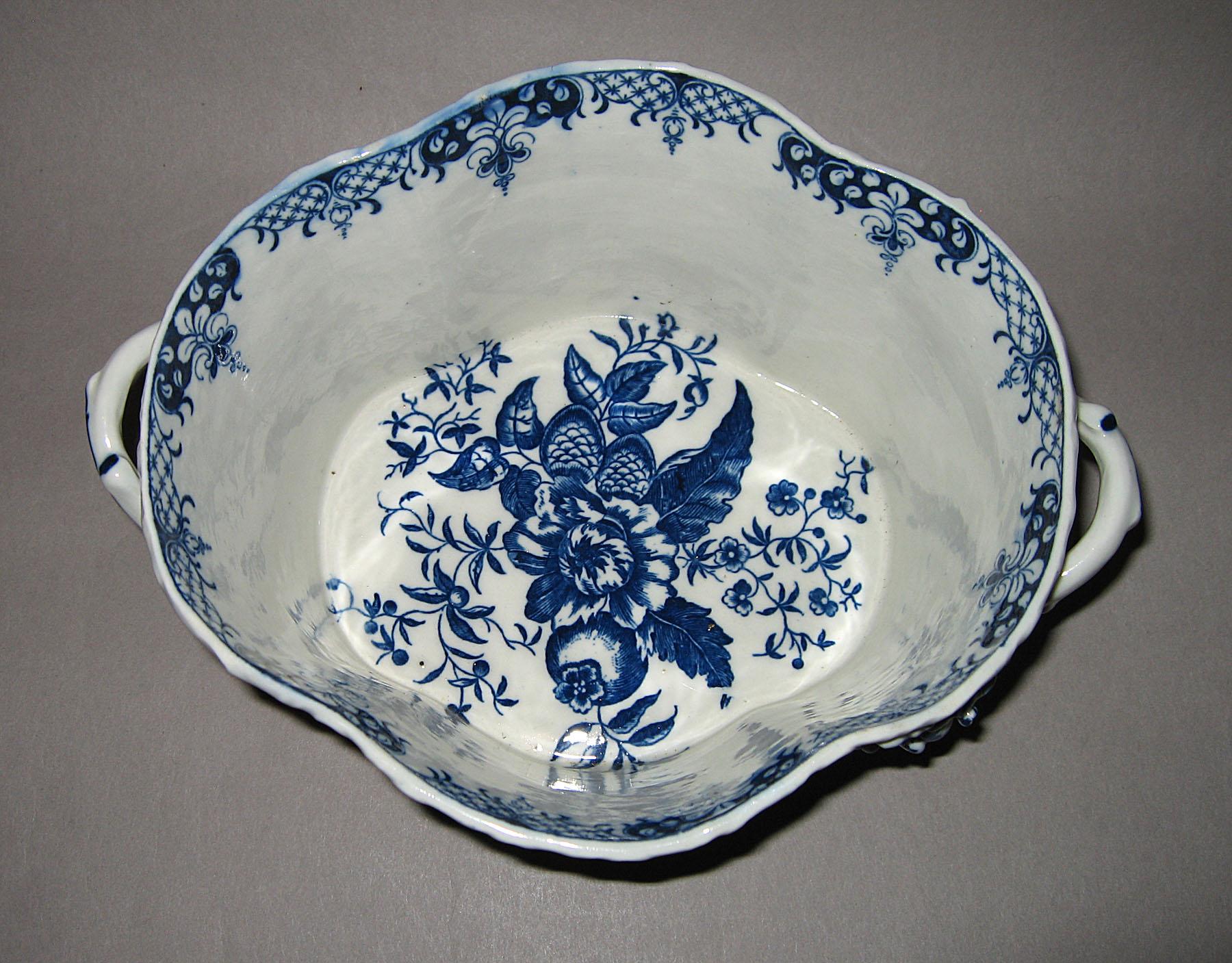 1964.0565 A, B Cream basin or basket (interior)