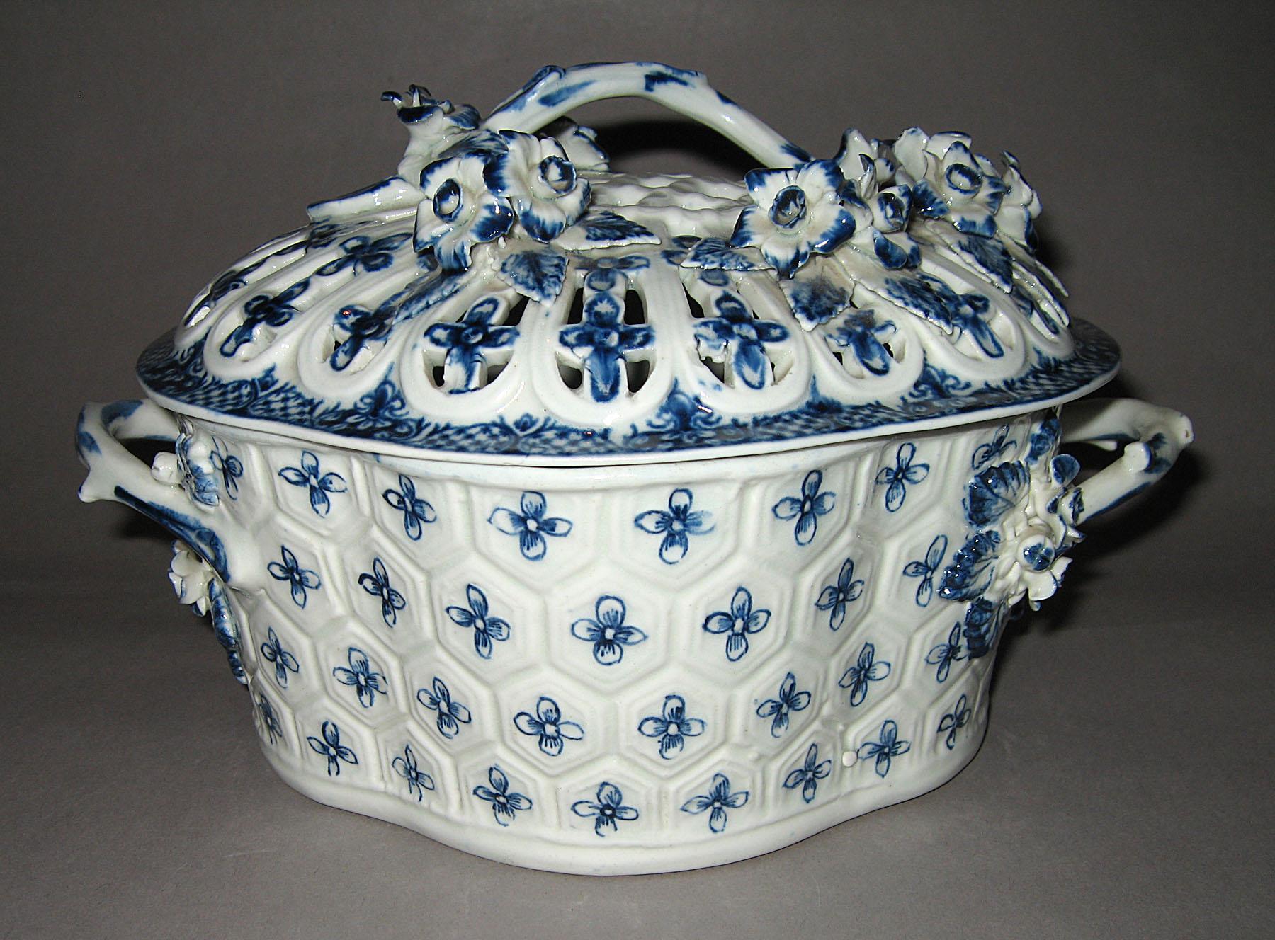 1964.0566 A, B Cream basin or basket