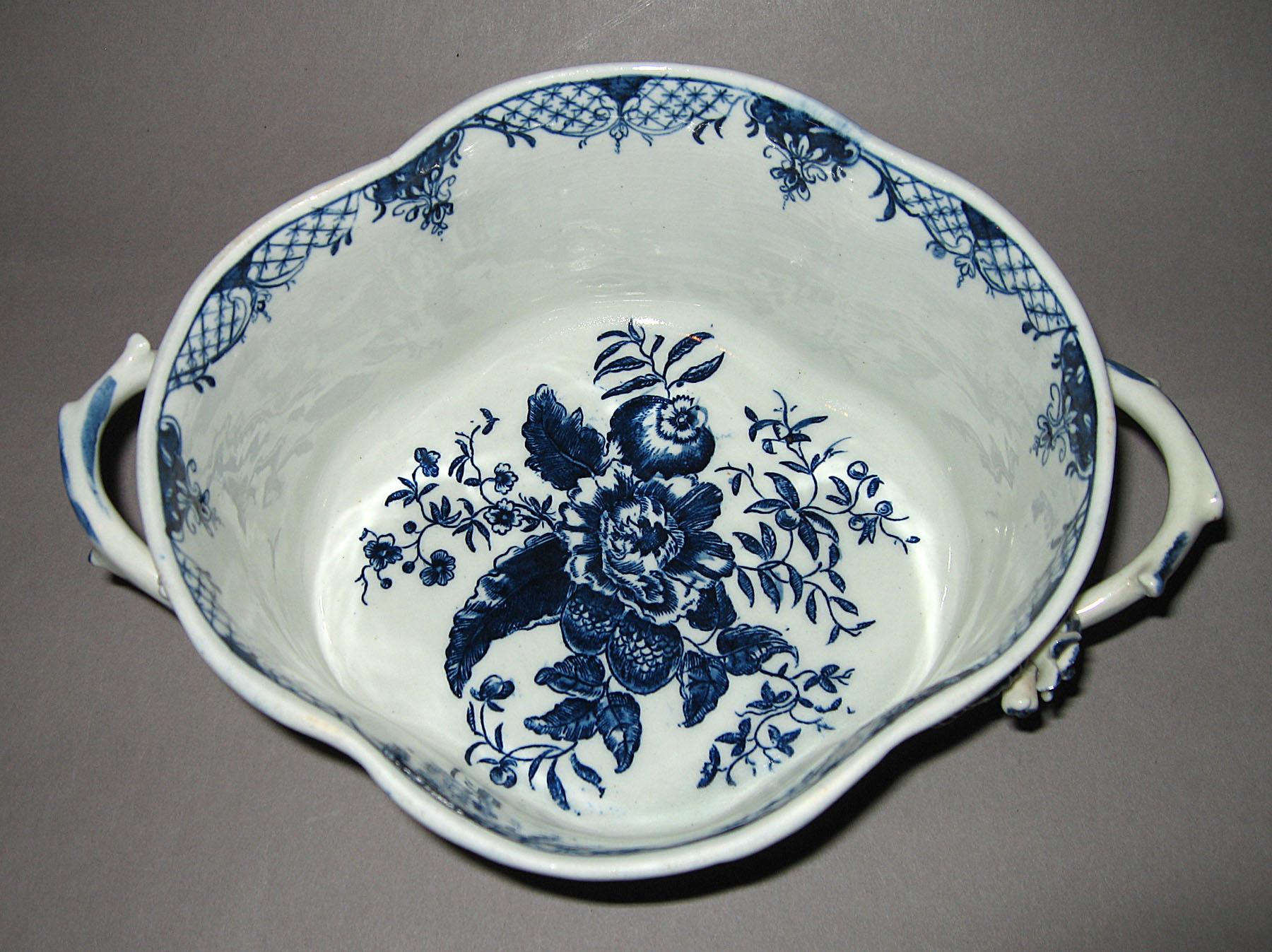1964.0566 A, B Cream basin or basket (interior)