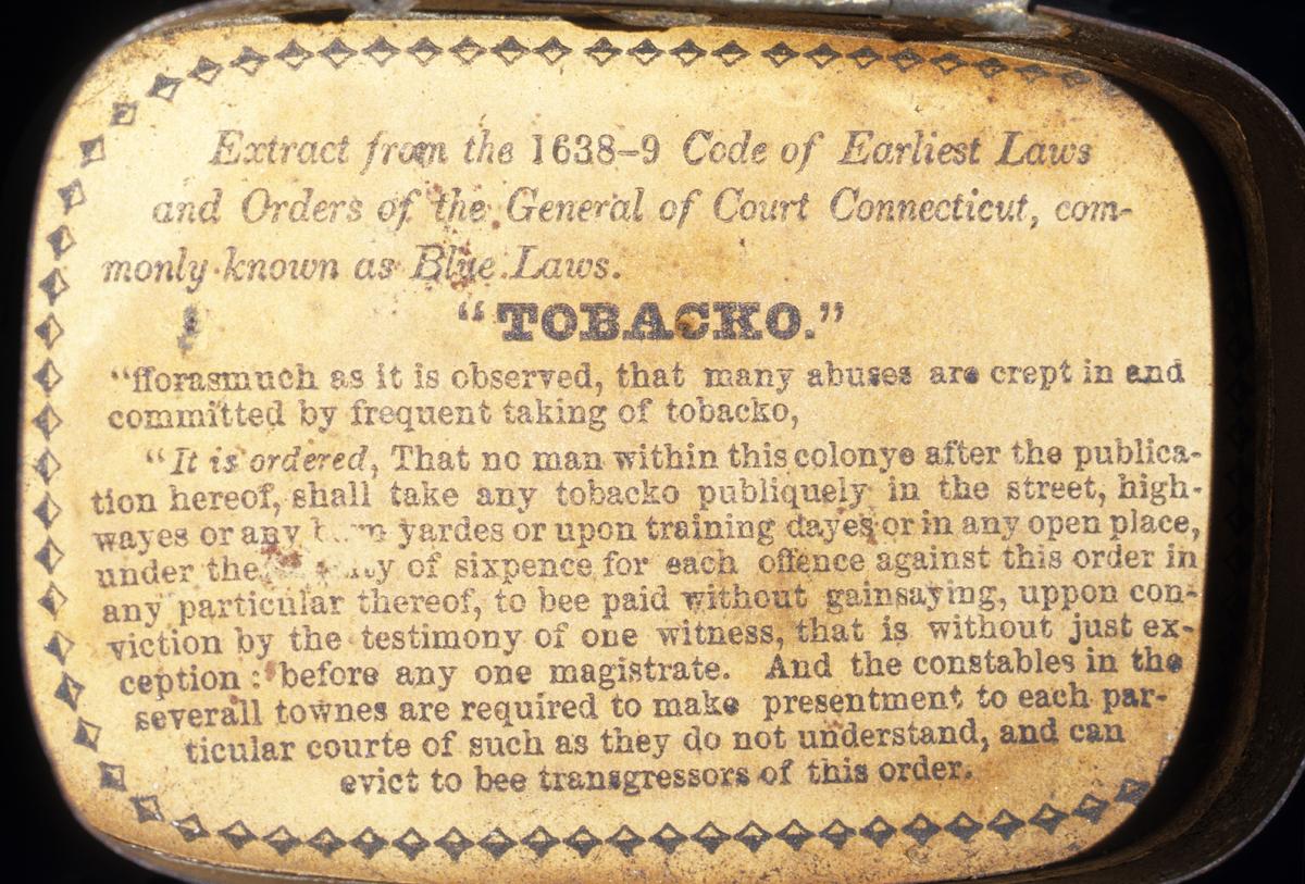 1964.0582 Tobacco Box, Detail 2