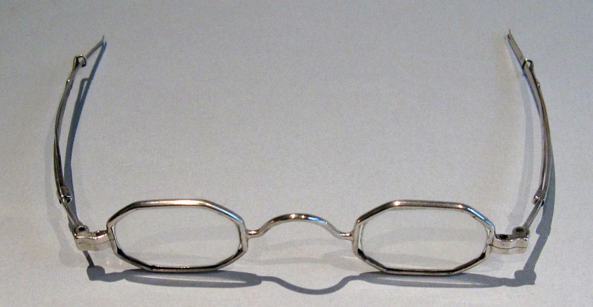 1964.0587 B Silver Spectacles view 1