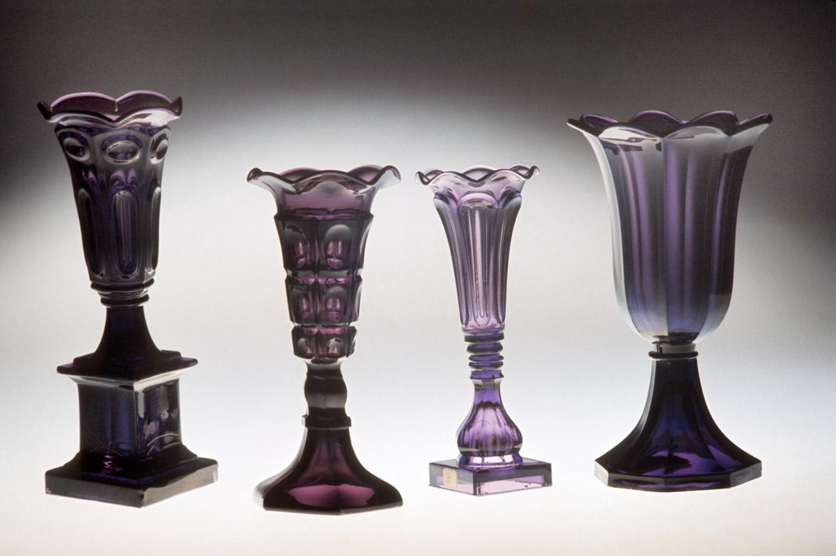 1959.2998, 1961.0388.001, 1964.0648, 1961.0390.002 Flower containers, vases