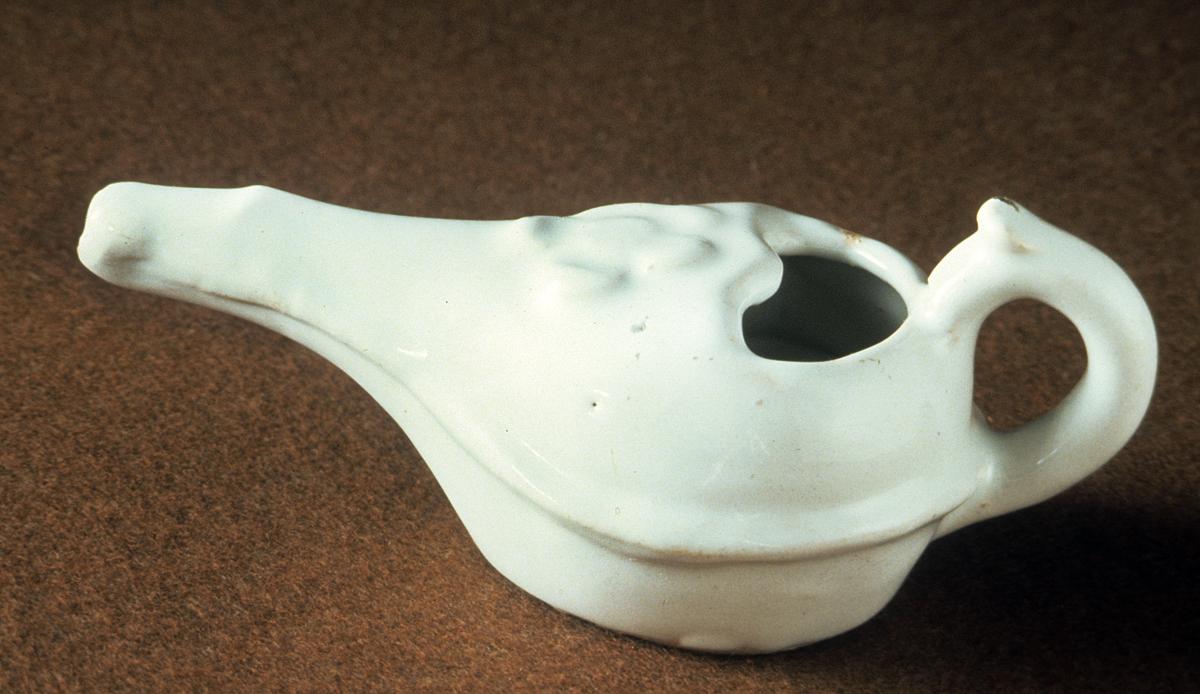 1964.0682 Earthenware pap boat