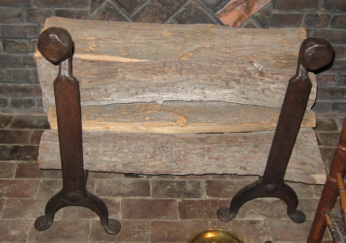 1964.0733.001 and .002 Andirons