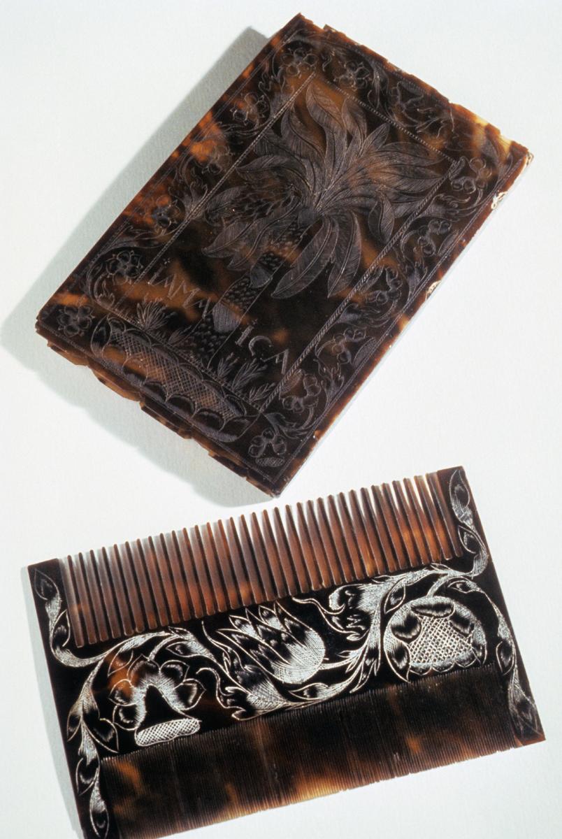 1964.0743 A, B Comb and Case, View 3