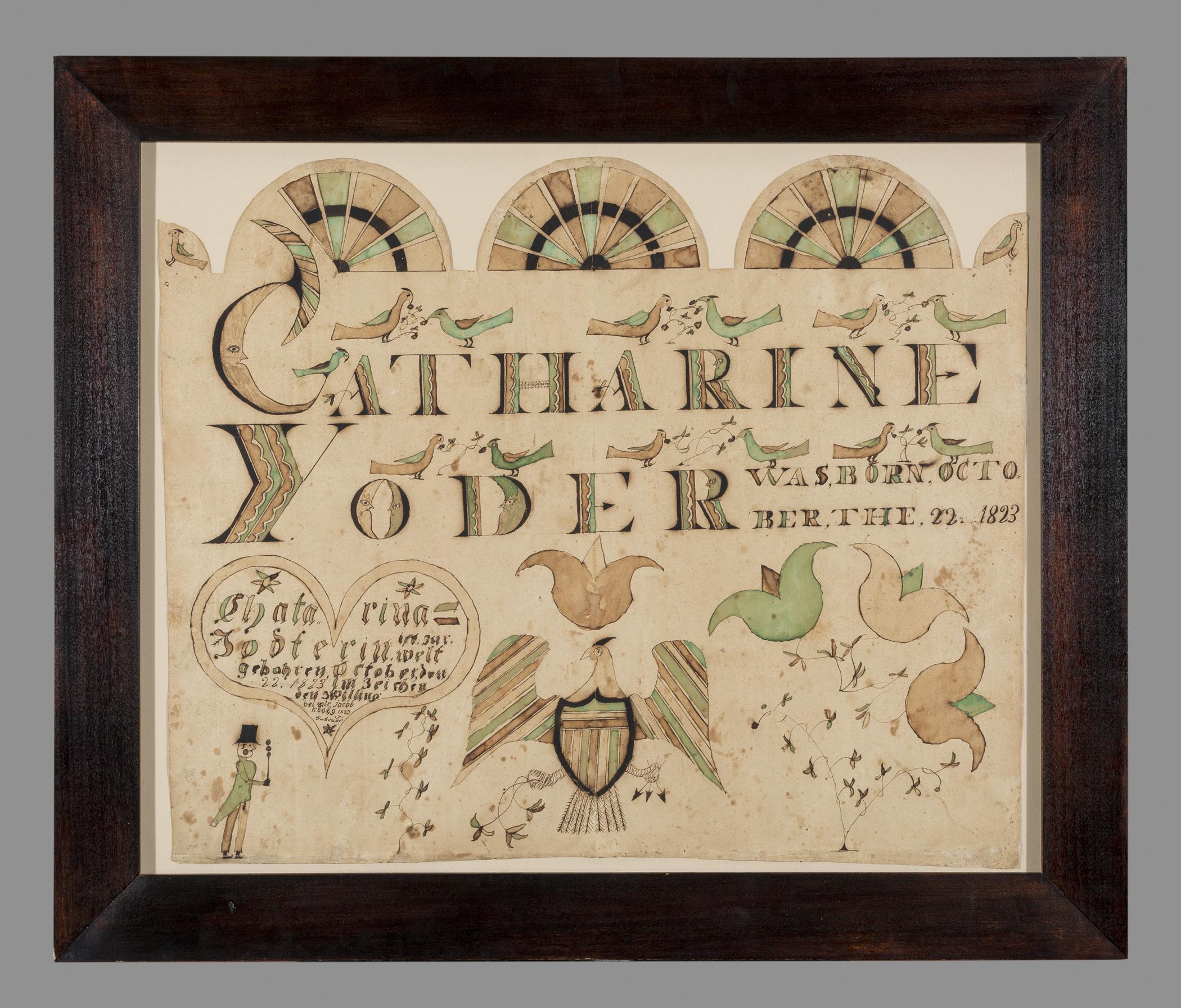 1955.0599 A Fraktur, view 1