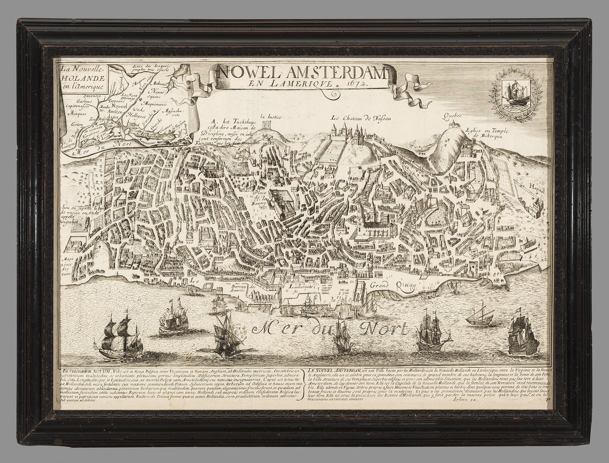 1964.0771 Map, 1964.0772 Frame, view 1