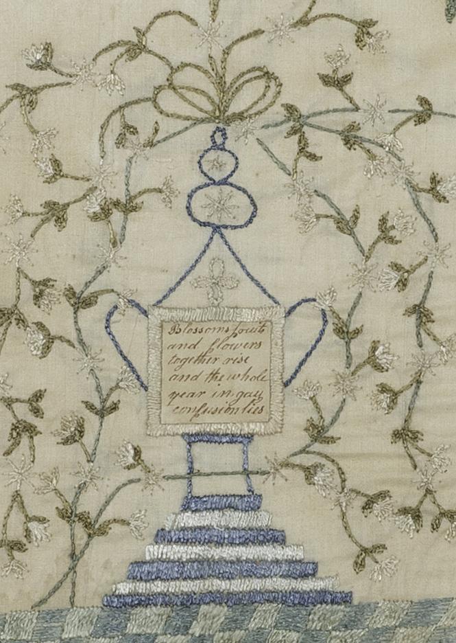 1964.0775 A Needlework Picture, Detail 2