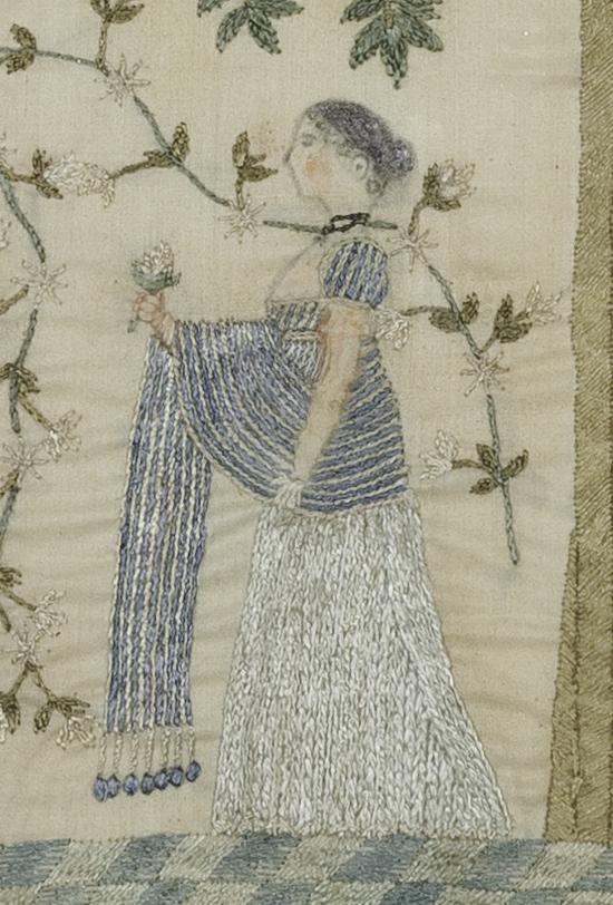 1964.0775 A Needlework Picture, Detail 3