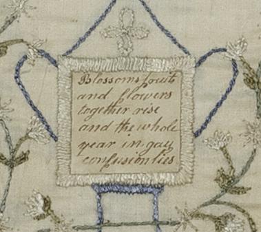 1964.0775 A Needlework Picture, Detail 8
