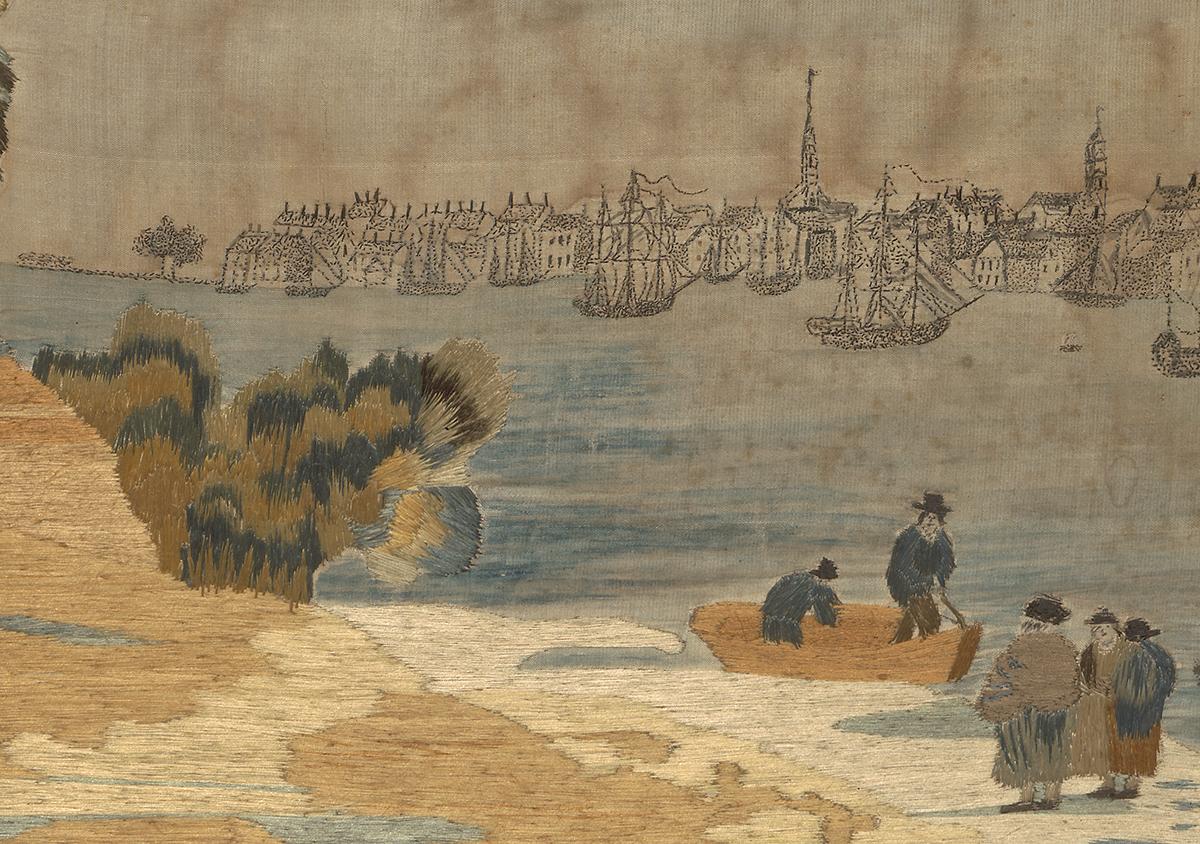 1964.0776 A Needlework picture, detail 2