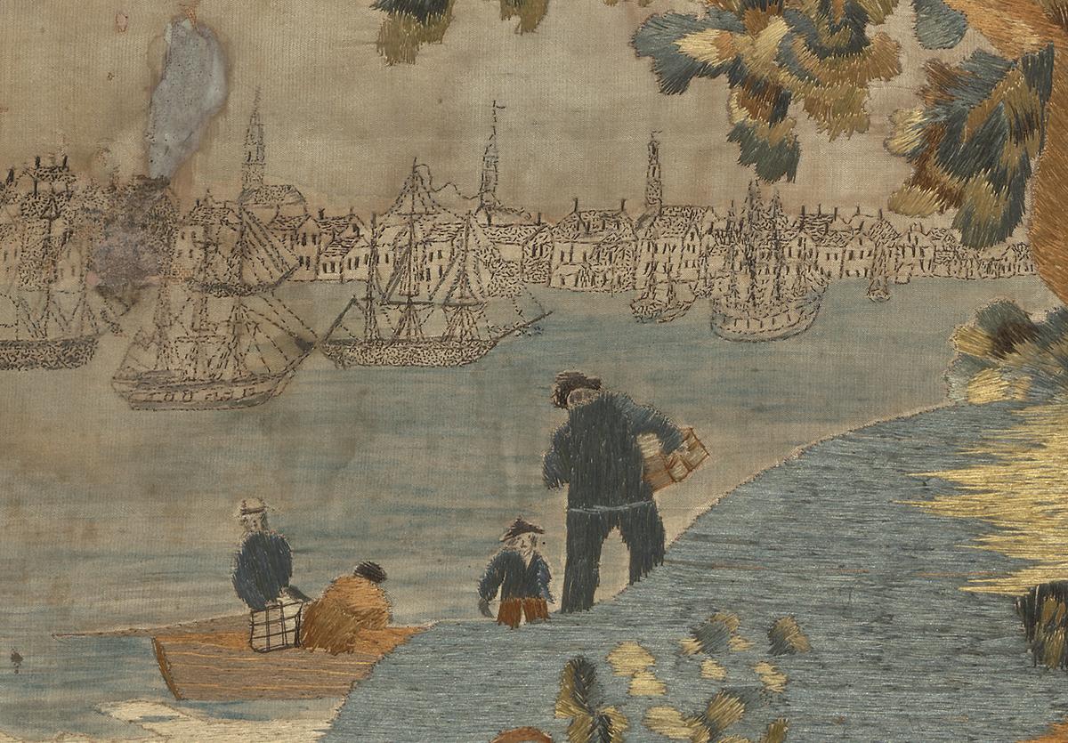 1964.0776 A Needlework picture, detail 3