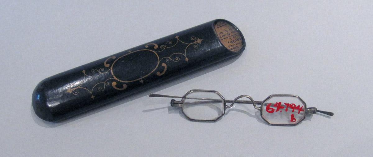 1964.0794 A, B Spectacles and Spectacles Case