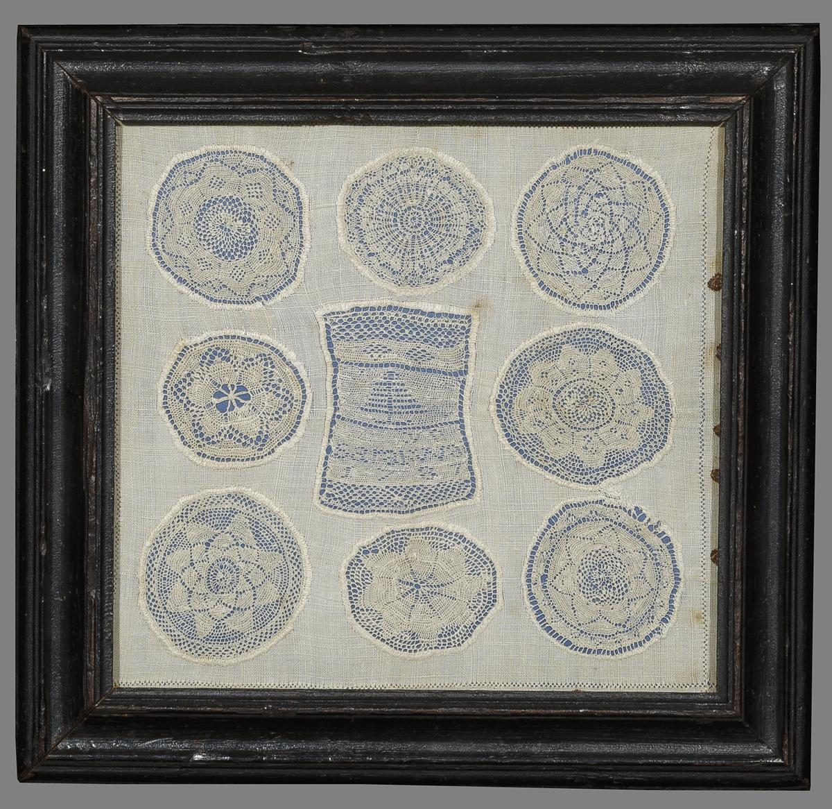 1964.0840 Lace Sampler and 1964.2078 Frame