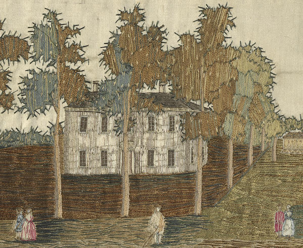 1964.0841 A Needlework Picture, Detail
