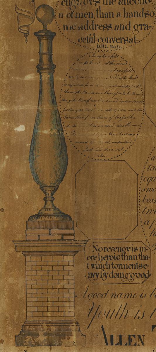 1964.0843 A Penmanship Exercise, Detail 2