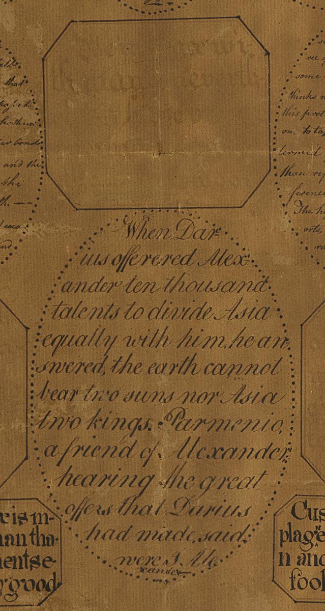 1964.0843 A Penmanship Exercise, Detail 4
