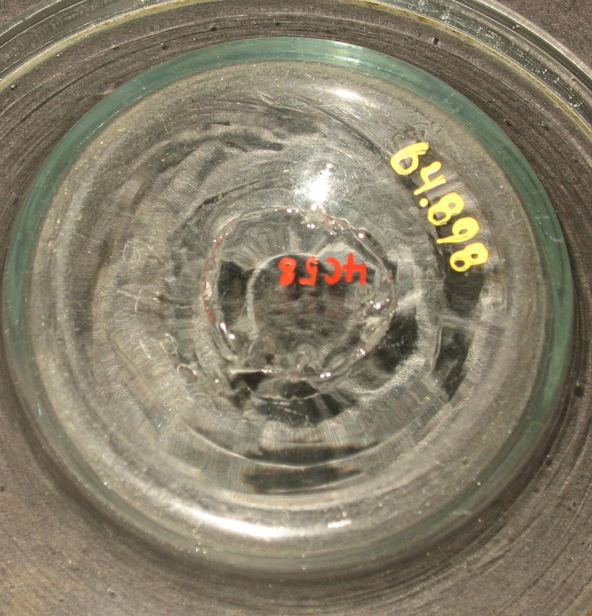 1964.0898 Glass dish (underside)