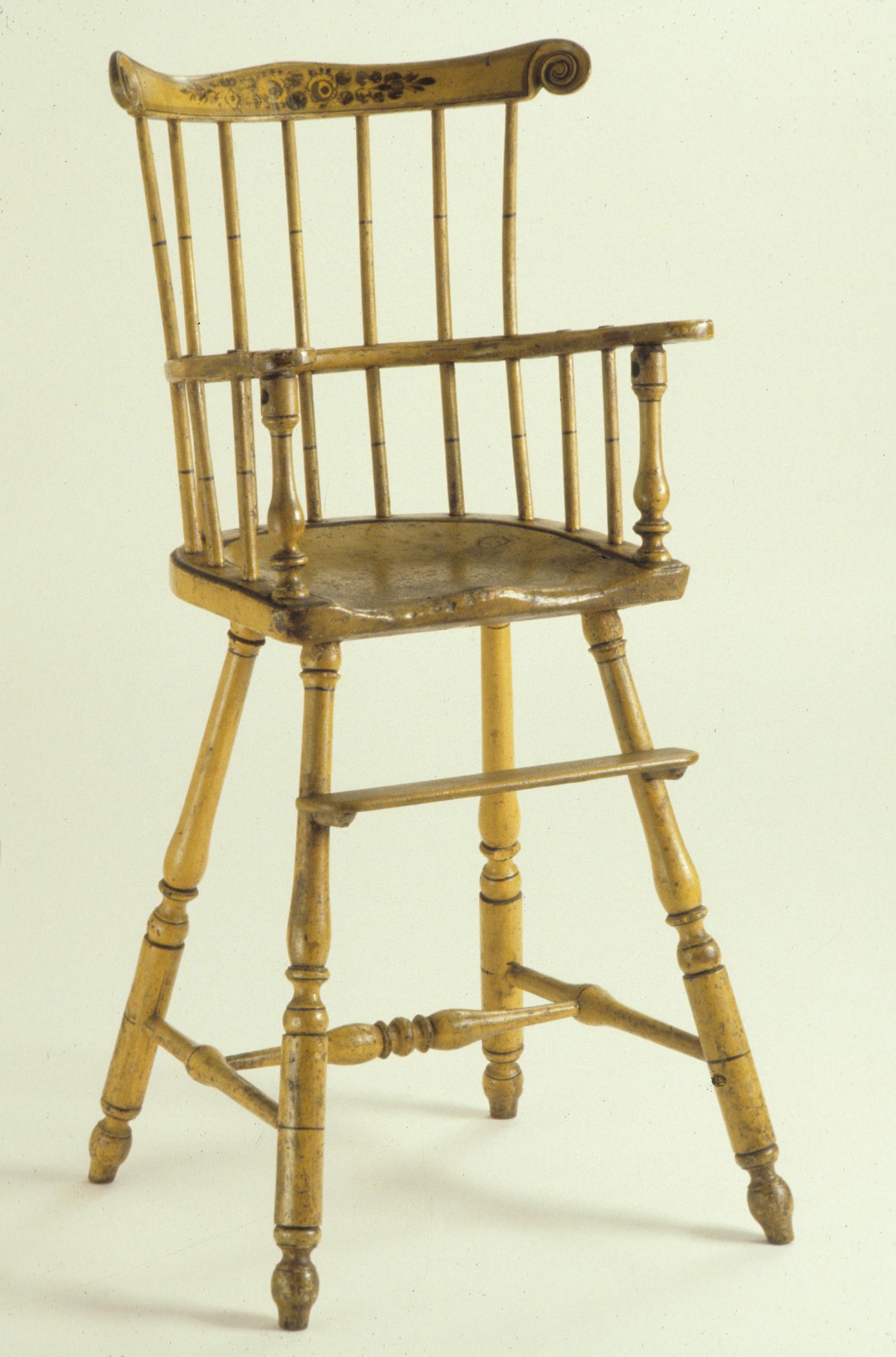 1964.0924, Chair/Windsor High Chair, view 1