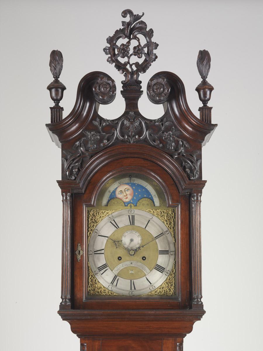 1964.0968 Clock, Tall clock, hood