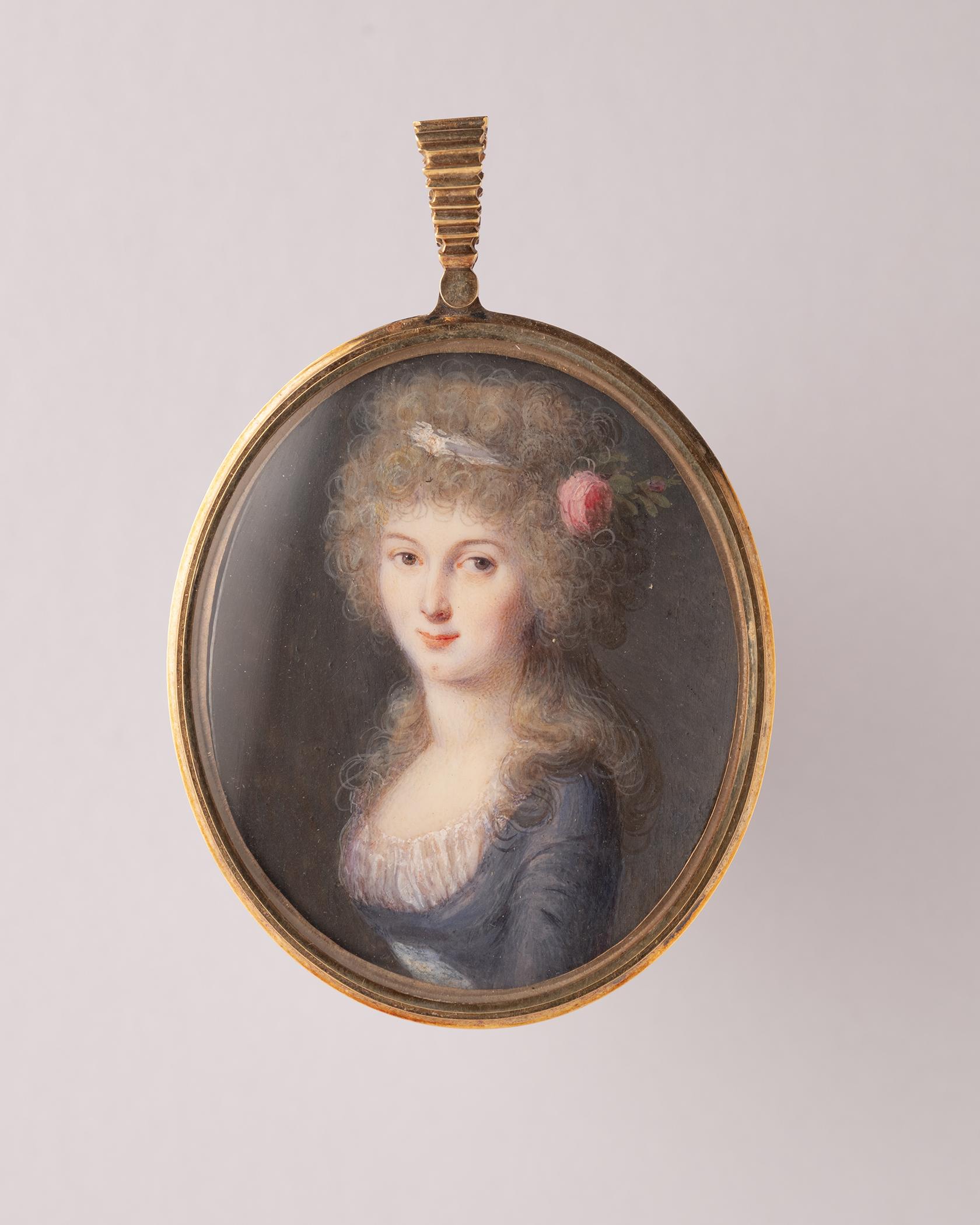 1958.0978 A, B Miniature, Portrait miniature, Frame, overall
