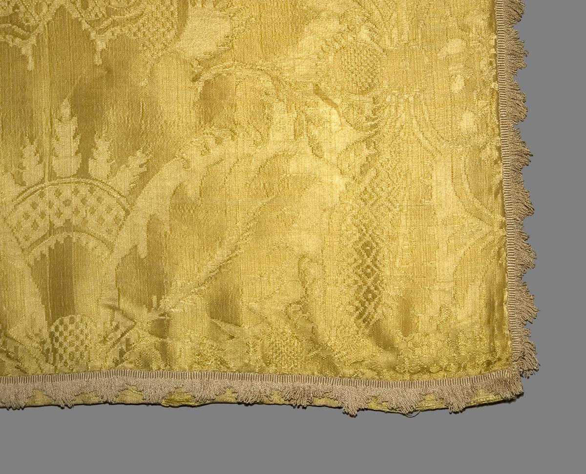 1955.0633 A Window Hanging, Side Curtain, Edge Detail