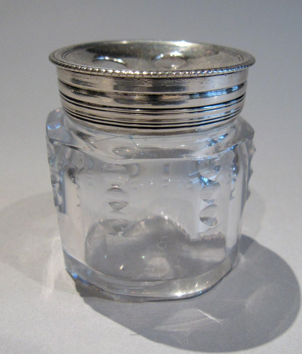 1964.1027 D, G Silver Standish Jar and Lid