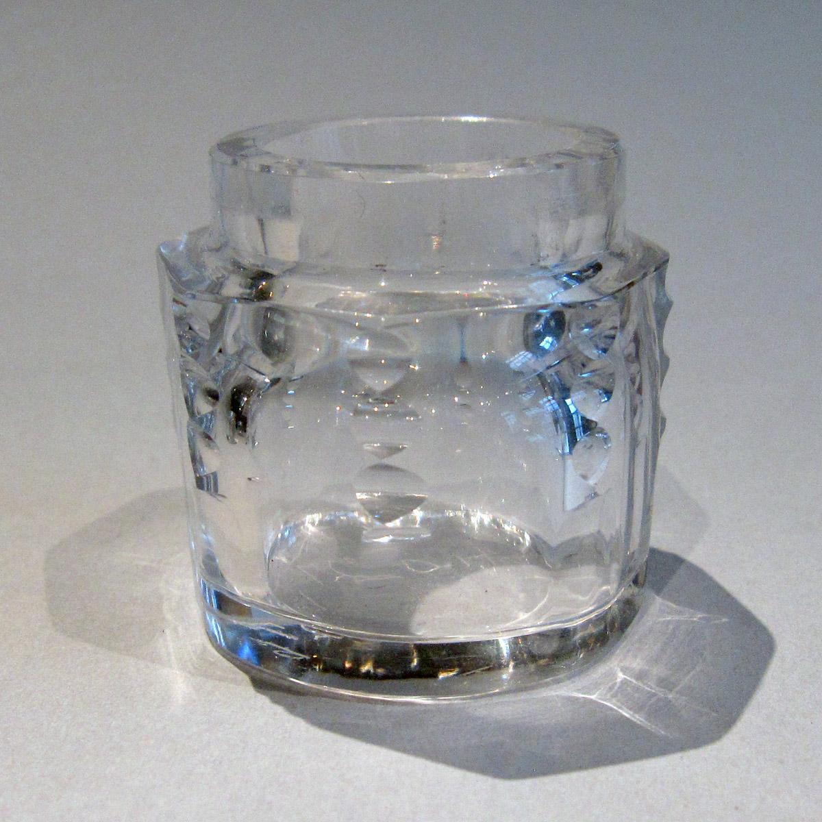1964.1027 B Silver Standish Glass jar