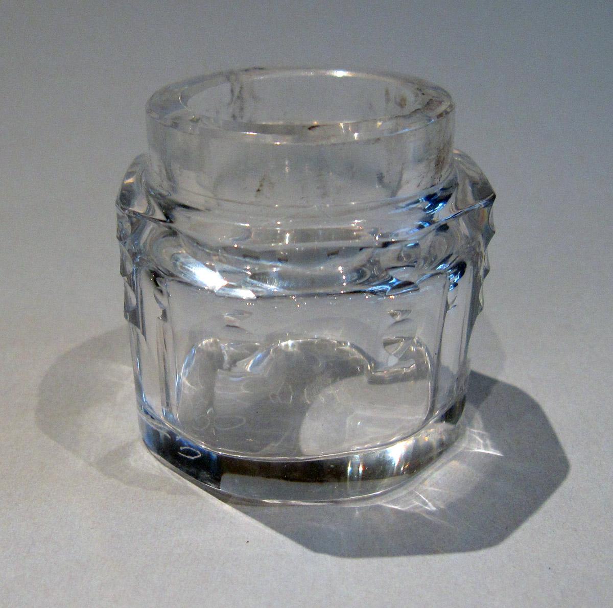 1964.1027 C Silver Standish Glass jar