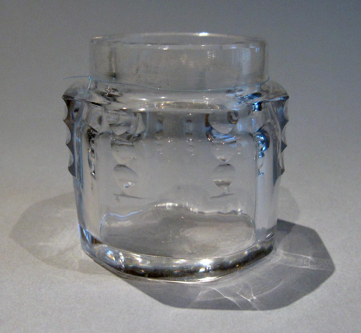 1964.1027 D Silver Standish Glass Jar