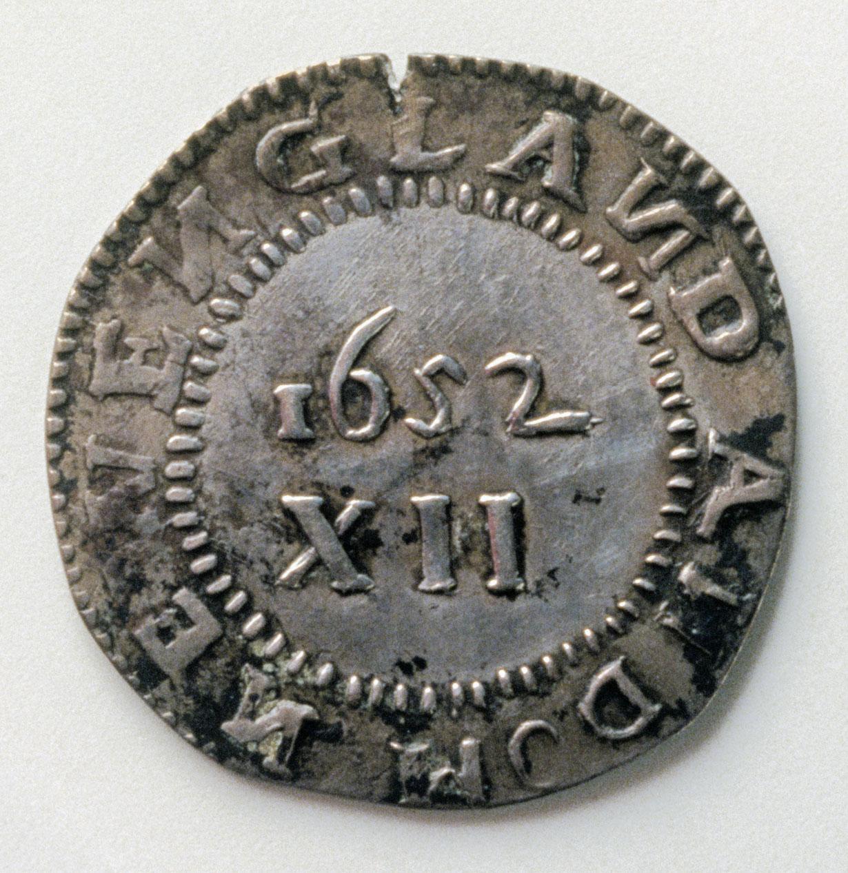 1964.1094 Coin, Pine-Tree Shilling, view 2