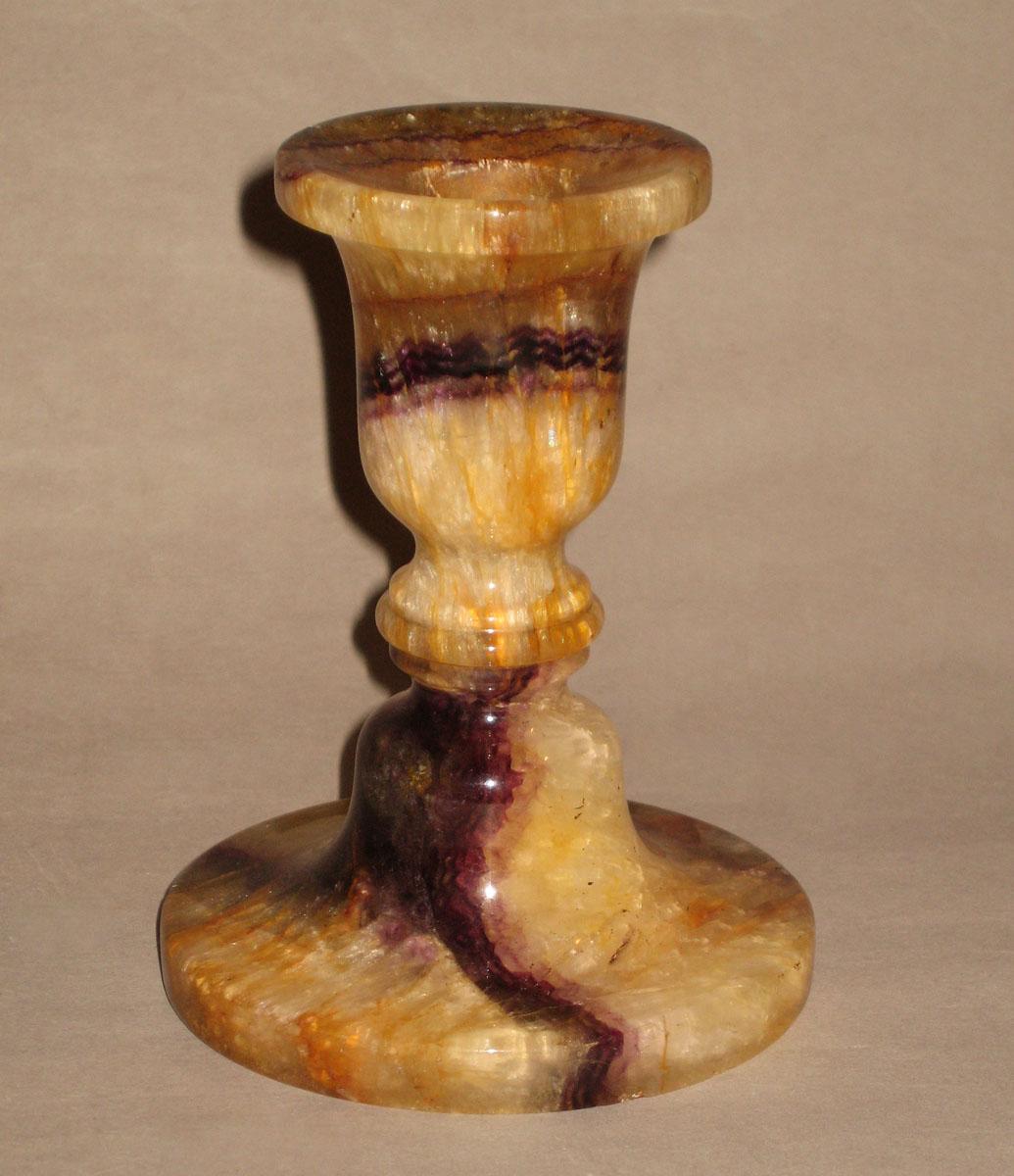 1964.1107.001 Derbyshire spar candlestick