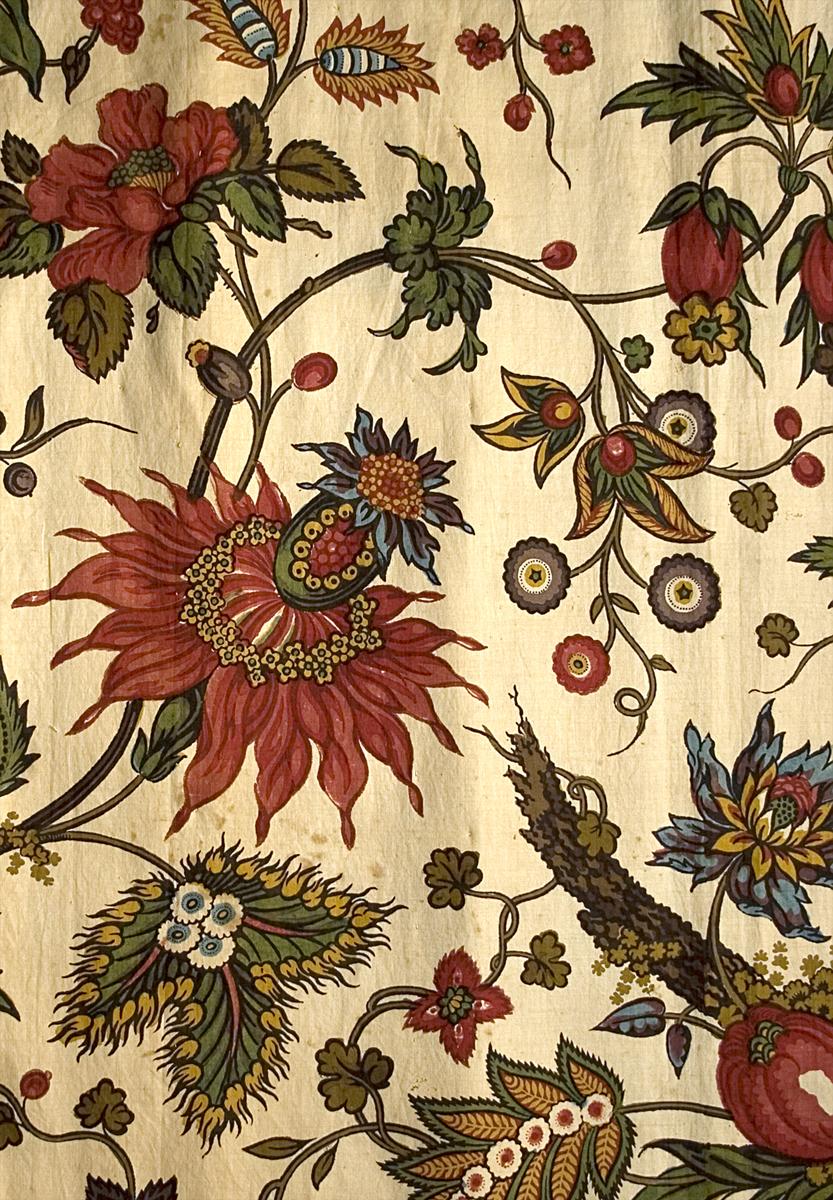 1955.0635.001 B Window Hanging, Side Curtain, Pattern Detail