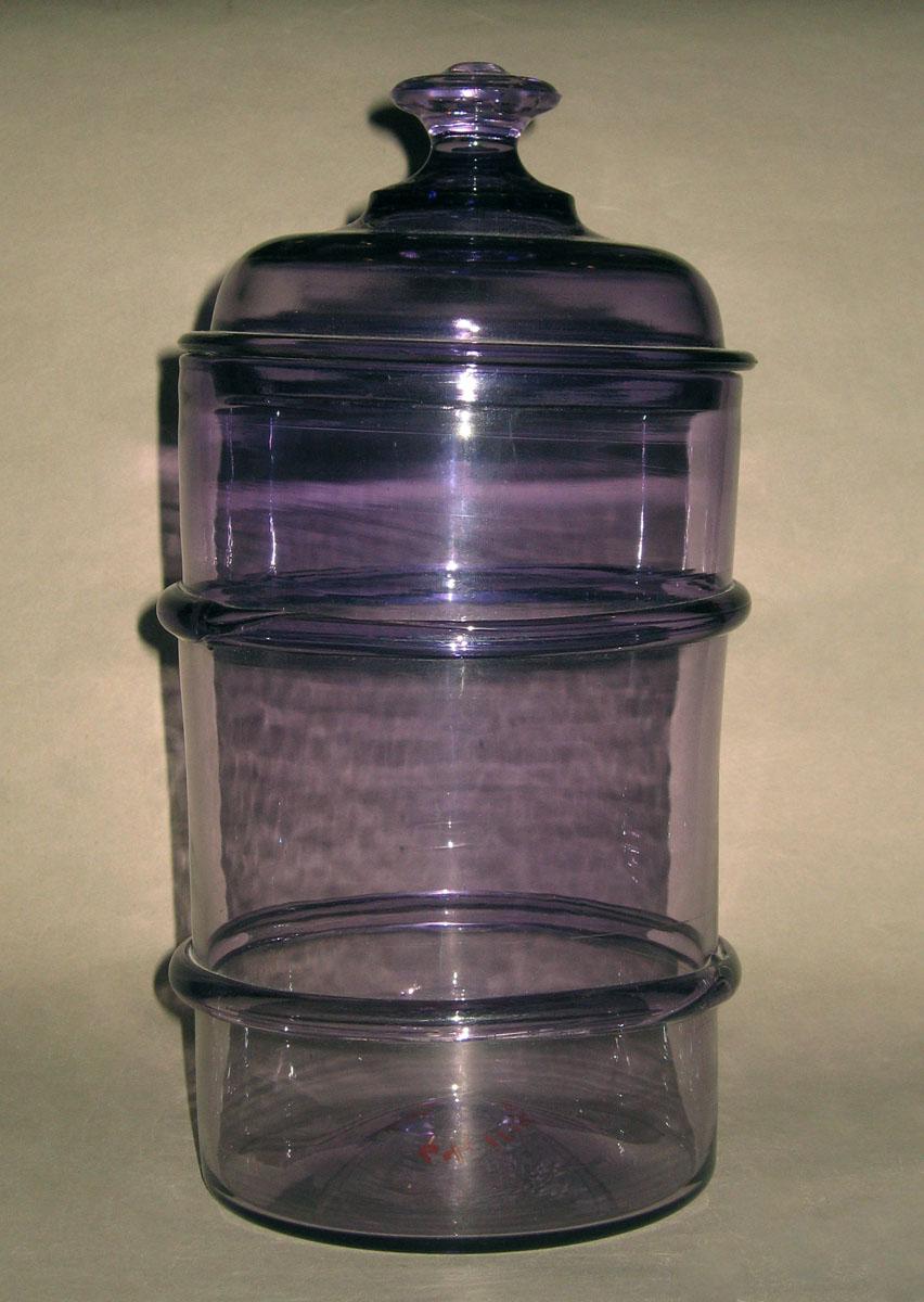 1964.1114 A, B Glass jar