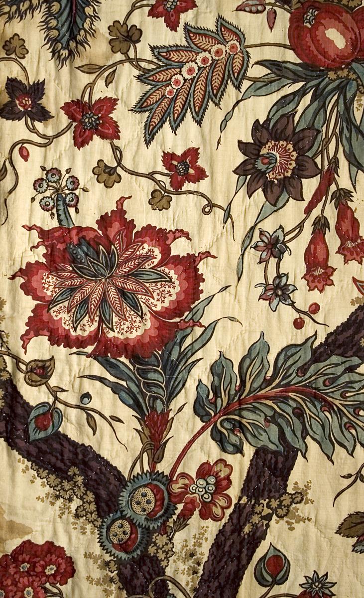 1955.0635.003 A Bed Hanging, Side Curtain, Pattern Detail