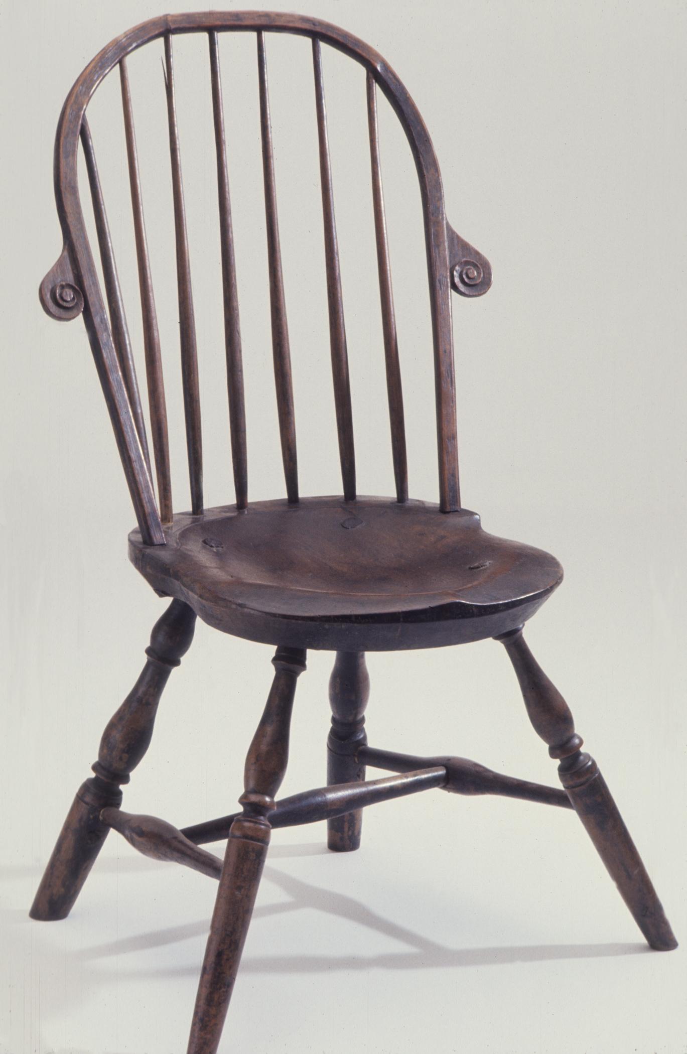 1964.1173 Chair, Windsor side chair, view 1