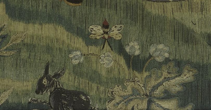 1964.1221 A Needlework Picture, Detail 10