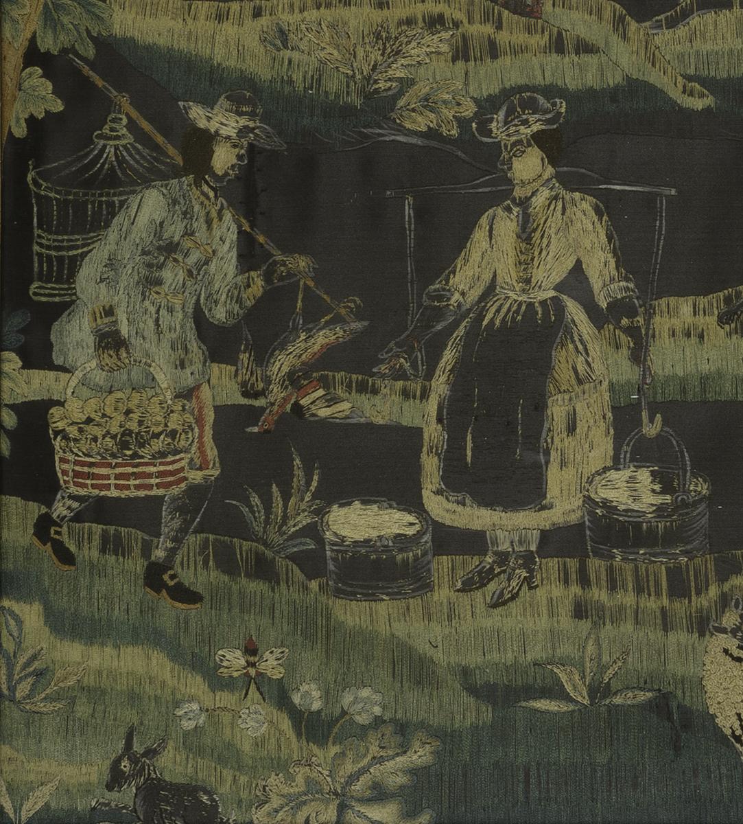 1964.1221 A Needlework Picture, Detail 2